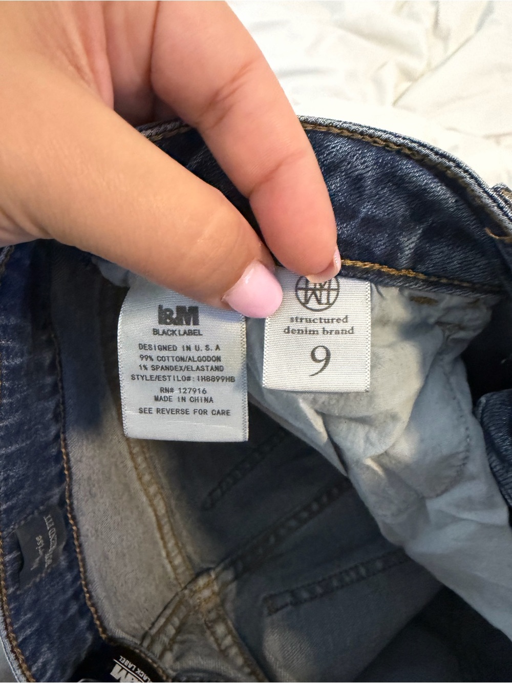 Black Label Women's Distressed Blue Skinny Jeans - Picture 6 of 6